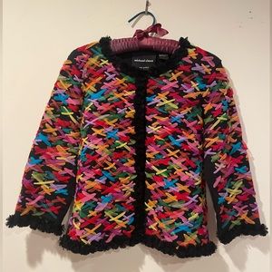 Michael Simon Colorful Cropped Jacket S 4 6